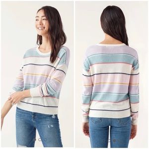 Splendid Shore Striped Pullover Sweater